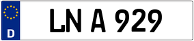 Trailer License Plate